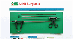 Desktop Screenshot of akhilsurgicals.com
