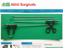 Tablet Screenshot of akhilsurgicals.com